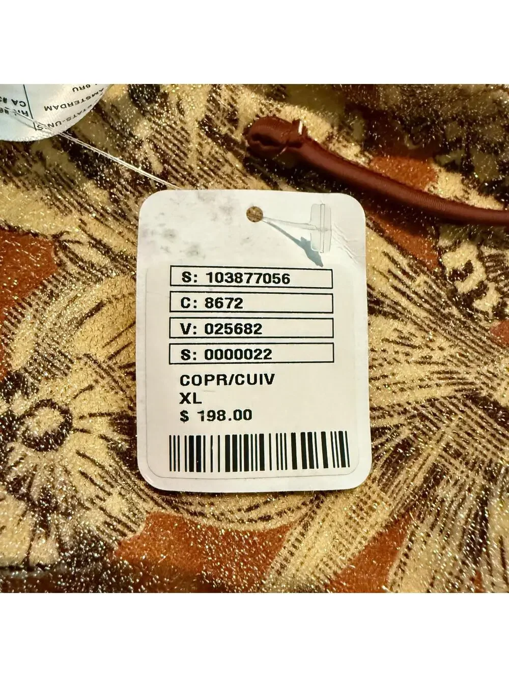 NWT Free People Free-Est Amber Printed Lurex One-Piece Swimsuit SZ XL